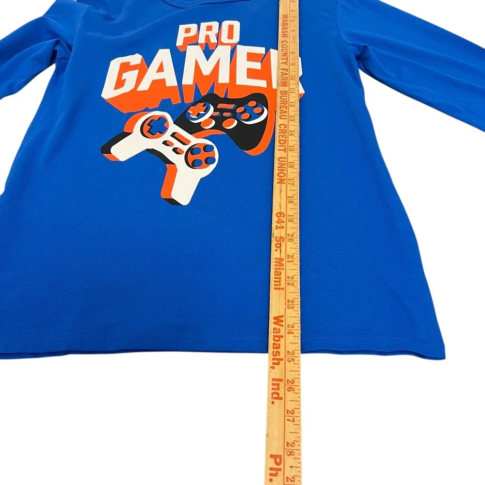 The Childrens Place Boys Pro Gamer Long Sleeve Shirt Blue XL 14 Video Games‎ NWT